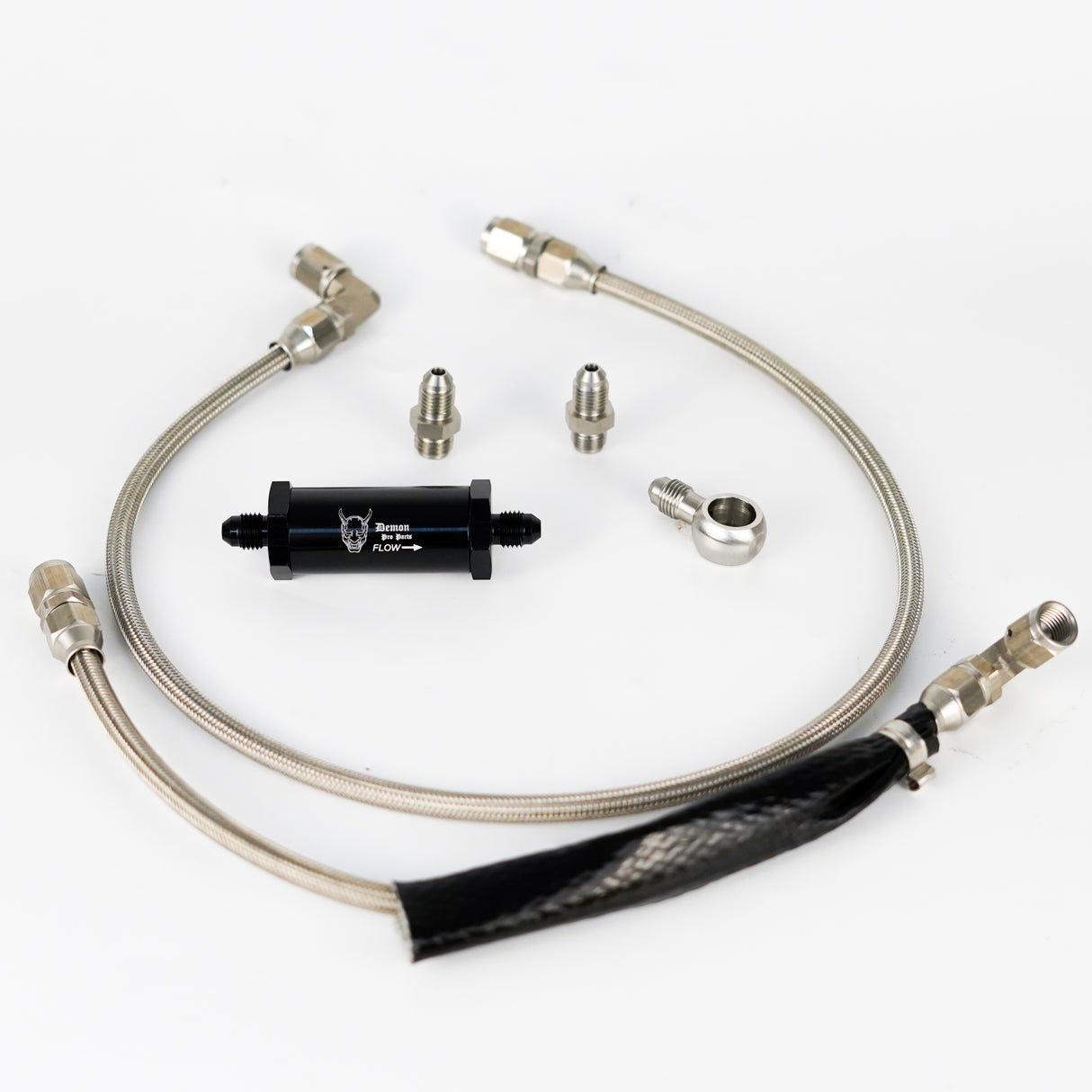 DPP Turbo Oil Feed Line & Oil Drain Line Kit Package For Ford Falcon XR6 BA/BF/FG FPV F6 with GT3576/GT3582/GT3584