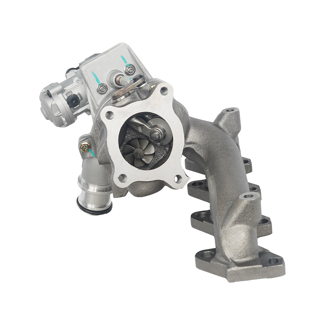 E&E RHF3 turbocharger rear view
