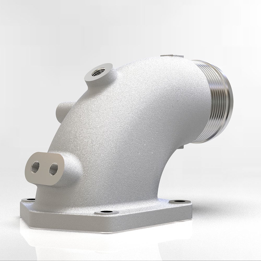 TILLIX 3" Forward-Facing Intake Elbow for Toyota LandCruiser 100 Series 1HD-FTE