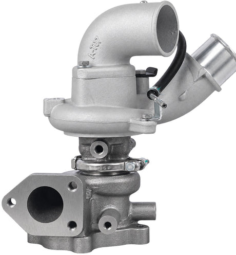 AT-4A750 TD03 turbocharger hose-clamp outlet view
