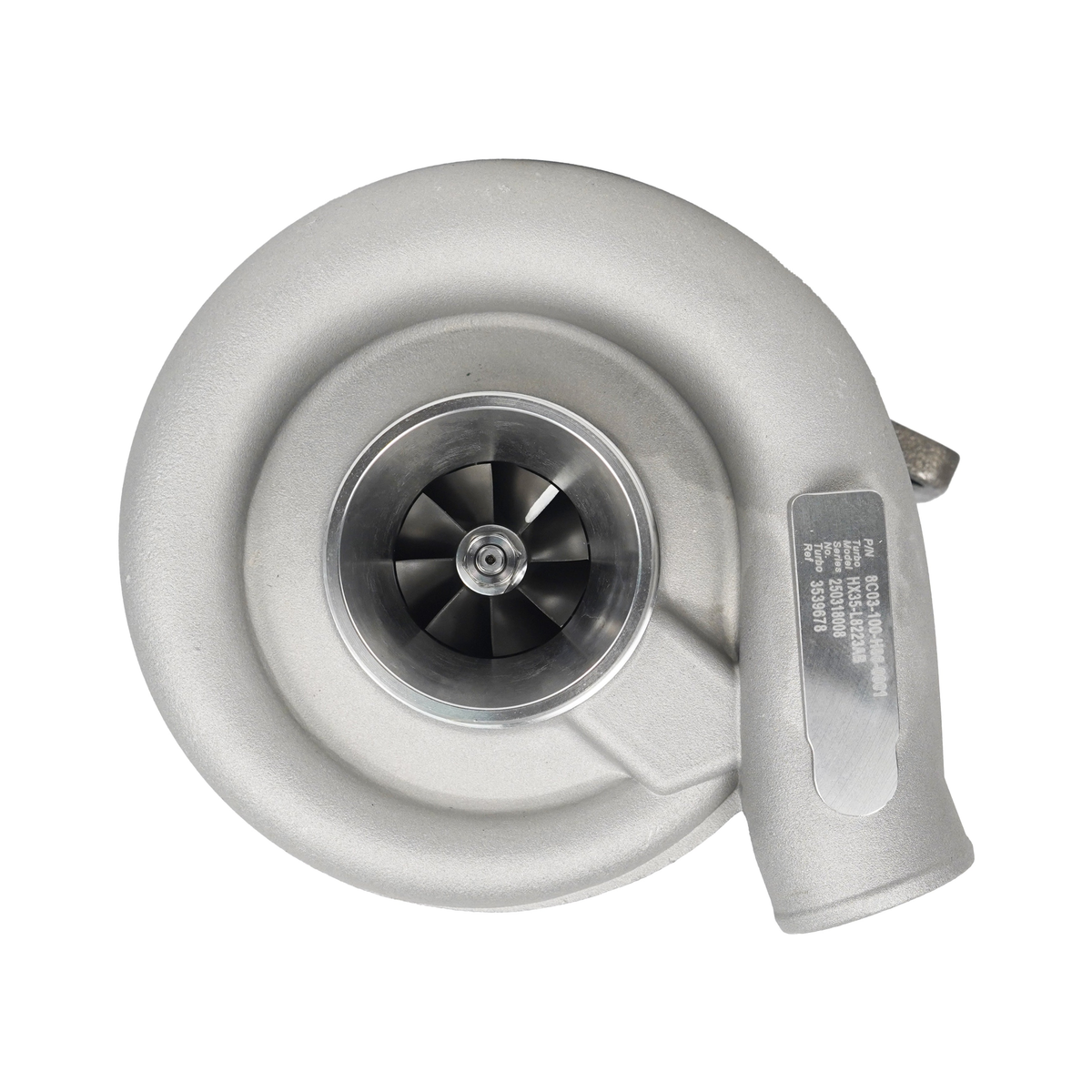 Jrone HX35W Turbo for Doosan Industrial Excavator 5.8L Daewoo DB833 / DB58ti - front view