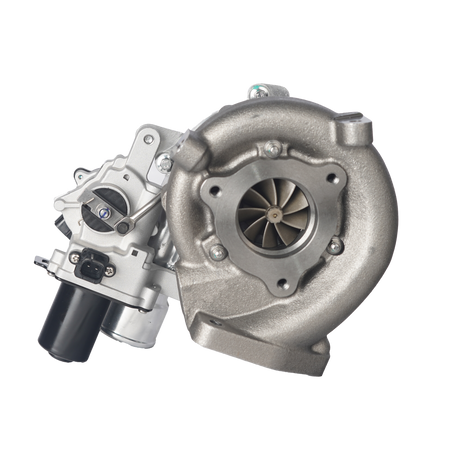 9-Blade Inconel 713C high-flow turbine wheel on CCT Stage 1 Plus turbocharger to suit Hilux KUN26