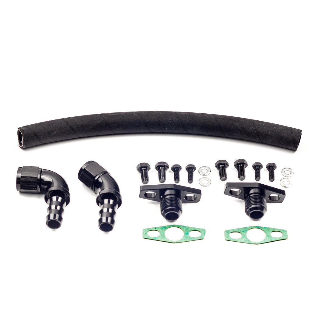 DPP Turbo Oil Drain Line Kit For Ford Falcon XR6 BA/BF/FG FPV F6 with GT3576/GT3582/GT3584